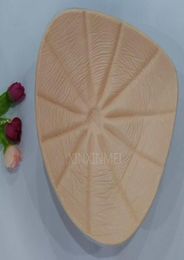 natural boobs soft silicone false breast forms for woman beige Colour Triangle Shape whole 8324636