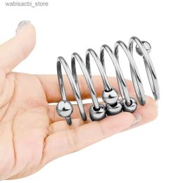 Other Health Beauty Items Metal Penis Ring Toys For Men Delay Ejaculation Glans Stimulator Locked Sperm Heavy Cock Ring Stainless Steel With Bead BDSM L49