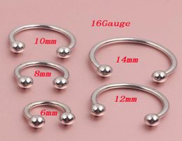 Nose pin N07 100pcs Stainless Steel Body Piercing Jewelry Nose Ring Jewelry Plastic Nose Rings Piercings N197768384