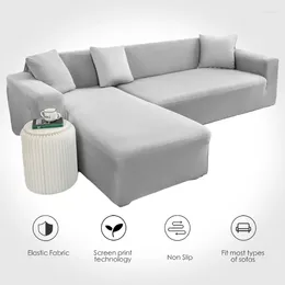 Chair Covers Solid Color Sofa Cover Big Elasticity Stretch Couch Loveseat Corner Towel Furniture 1/2/3/4 Seater