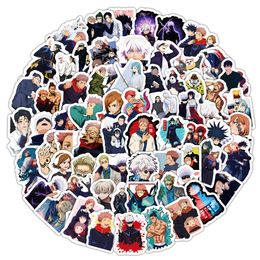 100PCS Waterproof Cartoon Jujutsu Kaisen Stickers Graffiti Patches Japanese Anime Decals for Car Motorcycle Bicycle Luggage Skateboard and Home Appliance