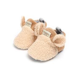 Sneakers Muply New Toddler Newborn Baby Cling Shoes Boy Girl Lamb Slippers Prewalker Trainers Fur Winter Animal Ears First Walker Drop Otx6D