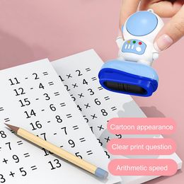Convenient Digital Teaching Roller Within 100 Mathematics Exercise Portable Number Questions Rolling Stamp