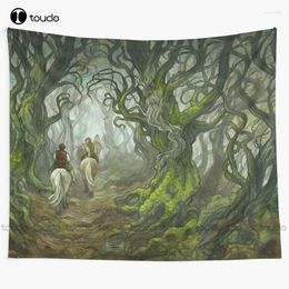 Tapestries The Old Forest (Borderless) Tapestry Art Wall Hanging For Living Room Bedroom Dorm Home Decor Funny