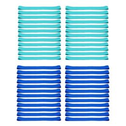 24Pcs Beach Towel Clips Bands Lightweight Windproof Elastic Towel Bands Stretch Chair Bands Towel Holder For Vacation