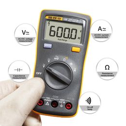 Fluke 106 Multimeters Mini Palm-sized Digital Multimeter 6000 Counts Easily Carried Mini DMM Metre Ammeter Voltage Metre