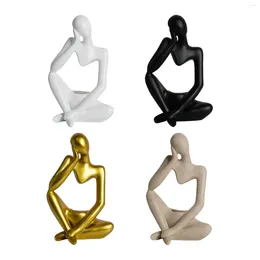 Candle Holders Modern Thinker Figurine Holder Sculpture Handmade Candlestick Centrepiece