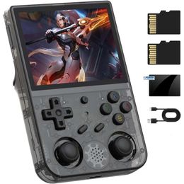 RG353V Retro Video Handheld Game Console 3.5 Inch Screen Android 11 and Linux System RK3566 64bit Game Player 64GB TF Card Built-in 450 Classic Games Bluetooth 4.2 5G WiFi