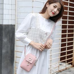 Hot Sale Spring Summer Mini Crossbody Bags for Women Woven Pearl Tassel Female PU Leather Shoulder Bag for Mobile Phone Purse