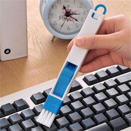 Multi-purpose Kitchen And Bathroom Door And Window Cove Cleaning Brush With Dustpan Crevice Brush Keyboard Brush Dusting Brush