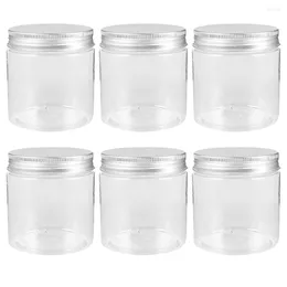 Storage Bottles 6 Pcs Clear Mason Jar Container Glass Jars With Lid Household Portable Food The Pet Multifunctional Salad Can Mini