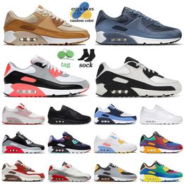 90 OG Athletic Running Shoes EUR 47 US 13 For Mens Womens 90s Sneakers Caramel Phantom Black White Infrared Outdoor Trainers Loafers Dhgate