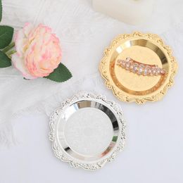 Elegant Earring Jewellery Tray Necklace Ring Earrings Display Storage Palette Luxury European Style Fruit Plate Home Decor