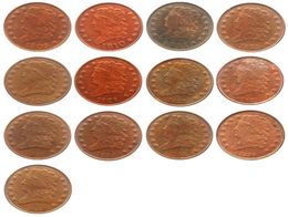 USA Craft Classic HEAD HALF cents 1809 1836 13pieces Dates For Chose 100 Copper Copy Coin Brass Ornaments home decoration a4526176