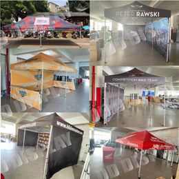 DD Outdoor Folding Gazebo 10x20ft 600D Advertising Tents Roof Oxford Waterproof Cover Canopy Tent Full Set