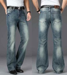 Men's Flared Jeans Loose Men Big-Leg Jeans Men Flared Pants Boot Cut Leg Designer Classic Jeans Multiple Styles Size 28-40