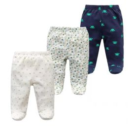 Trousers 3Pcs/H Baby Pants Spring Autumn Footed 100% Cotton Baby Girl Clothes Newborn Pants Bebes Infant Baby Trousers Kids Clothing