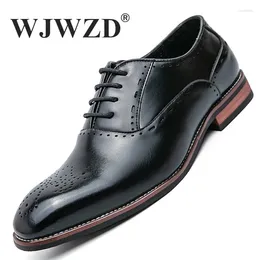 Casual Shoes Genuine Leather Men Oxford Business Luxury Men's Brogue Lace Up Italian Moccasins Zapatos Hombre