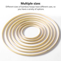 10pcs 10-30cm Wood Embroidery Cross Stitch Bamboo Hoop For Kit Ring Embroidery Hoop Frame Large Sewing Tools Accessories Decor