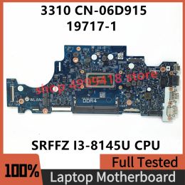 Motherboard CN06D915 06D915 6D915 Mainboard For Dell Latitude 3310 Laptop Motherboard 197171 With SRFFZ i38145U CPU 100%Full Working Well