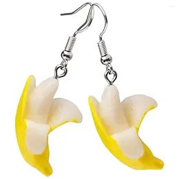 Dangle Earrings Banana Fruit For Women Dangling Weird Funky Pendant Lover Gifts Drop Miss