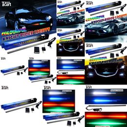 Tcart Car Accessories 147model Waterproof 54CM 48LED RGB Highpower LED Knight Rider Lights with Wireless Remote Control