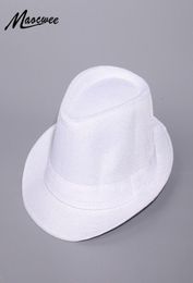 Wide Brim Hats Spring And Summer White Jazz Outdoor Hat Panama Women Men Ladies Fedoras Top For 20219398088