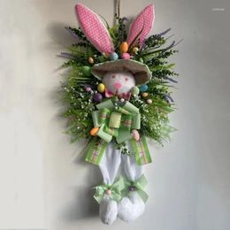 Decorative Flowers Easter S Door Oranments Party Eggs Happy Decor Garden Decoration