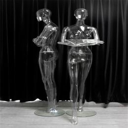 Transparent Full Female Cloth Mannequin for Sewing, Large Stand, Body Torso, Model Display, Panties, Underwear Show Props, E227,