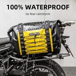 Motorcycle Bag 40 50 60 66L Waterproof PVC Tail Saddle Bag Durable Dry Luggage Outdoor Bag Motorbike Rear Seat Bag Accessory