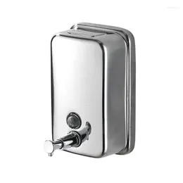 Liquid Soap Dispenser Stainless Steel Wall-mounted Manual Press Shampoo Bathroom Foam Hand Sanitizer El Dropship