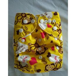 천 기저귀 New Design S Print Nappies ers 5 pcs inserts4266966 드롭 배달 아기 출산 기저귀 화장실 훈련 otj6v