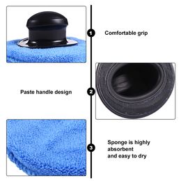 8 Pcs Microfiber Polishing Pad Electric Drill Buffing Sponge Auto Polishing Pads Car Wash Kits Foam Wax Pads