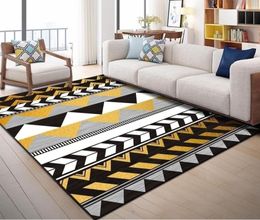 European Geometric Printed Area Rugs Large Size Carpets For Living Room Bedroom Decor Rug Anti Slip Floor Mats Bedside Tapete7656787