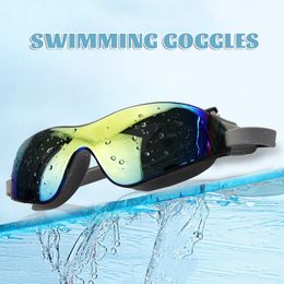 Stylish Adjustables Buckle Adult Swim Glasses Anti-Fog Clear Lens Fitting Eye Goggles For Beach Swimming Pool