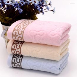 Towel 3 PCS/Lot Plain Dyed Wholesale Retail Family Face Towels Hair Washclothes 34x75cm Cotton High Quality