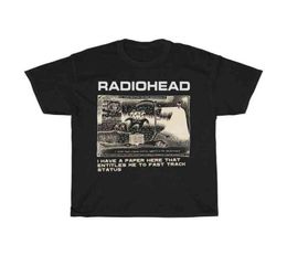 Radiohead T Shirt Erkekler Moda Yaz Pamuk Tshirts Çocuk Hip Hop Üstleri Arktik Maymunlar Tees Kadınlar TOPS RO Boy Camisetas Hombre T2203174948