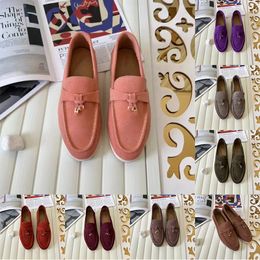 LP loro loafers womens mens shoes famous piana designer luxury fashion men business leather flat low top suede cow leather oxfords casual moccasins lazy shoes dhgate