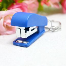 Cute Mini Stapler Portable Practical Staples Binding Tools File Organizer Office Stationery School Student Supplies Key Ring