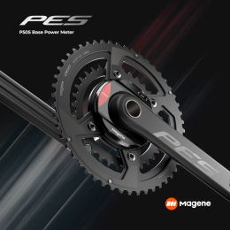 Magene PES P505 Power Metre Base Cadence Pedal Balance Ant+ Steel Spindle Crankset Chainring for Shimano Sram 4 Bolt 110BCD 24mm