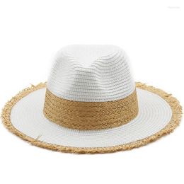Wide Brim Hats Women Summer Straw Fashion Girl Panama Sun Hat Hand Made UV Protection Beach Caps Unisex Brand Outdoor For Travel