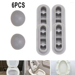 Toilet Seat Covers 6pcs Cover Accessory Cushion Top Shockproof Household El Ring Noise Reduct