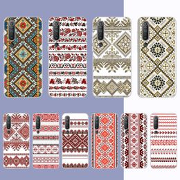 Ukrainian Pattern Phone Case for Samsung S21 A10 for Redmi Note 7 9 for Huawei P30Pro Honour 8X 10i cover