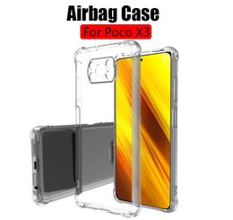 For Xiaomi Poco X3 X3 Pro Phone Cover Case Airbag Silicone Clear Phone Casing For Poco X3 NFC