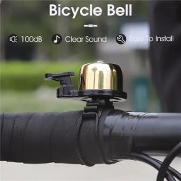 WESTBIKING Copper Bike Bell Retro Ring MTB Road Cycling Horn Mini Safety Warning Alarm Sound Child Bicycle Handlebar Accessories