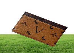 Whole Fashion Credit Card Holders Women Mini Wallet High Quality Genuine Leather Men Designer Pure Color Card Holder Double Si7600598
