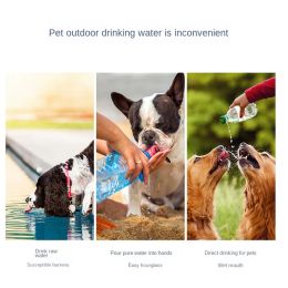 Portable Dog Water Bottle Food and Water Container For Dog Cats Pets Feeder Bowl Outdoor Travel Drinking Bowls Water Dispenser