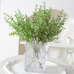 Decorative Flowers Green Artificial Plants Eucalyptus Leaves Leaf Branches For Home Garden Wedding Decoration Bouquet