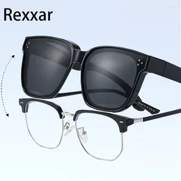 Sunglasses 2024 Fashion Polarised Cover Over Myopia Prescription Glasses Portable Men Women Vintage Fishing Driving Eyewear