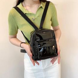 School Bags Mini Transparent Women Backpack Fashion PVC Cute Kids Girls Student Double Shoulder Knapsack For Trip